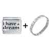  Culture  I Have A Dream Laser  Italian  Charm Bracelets  ... 