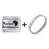 Culture Harlem Renaissance Laser Italian Charm Bracelets  ... 