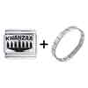  Holiday  Kwanzaa Laser Italian Charm Bracelets  ... 