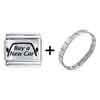 Phrase  Buy  A New Car Laser Italian Charm Bracelets  ... 