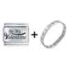 Holiday  Be My Valentine Laser Italian Charm Bracelets  ... 