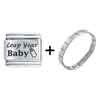 Celebration Leap Year  Baby  Laser Italian Charm  Bracelets   ... 