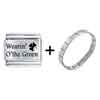 Phrase  Wear  In O The Green Laser Italian Charm Bracelets  ... 