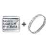 Family Mom's  Food  Is The Best Laser  Italian  Charm Bracelets  ... 