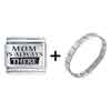 Family  Mom  Is Always There Laser Italian Charm Bracelets  ... 