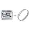 Family New  Baby , New Mom Laser Italian Charm  Bracelets   ... 
