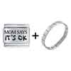 Family  Mom  Says It's Ok Laser Italian Charm Bracelets  ... 