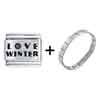 Season I Love  Winter  Laser Italian Charm Bracelets  ... 
