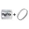 Character Flower Girl Laser Italian  Charm  Bracelets  ... 