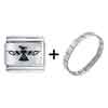 Symbol  Eagle Tatoo Laser Italian Charm Bracelets  ... 