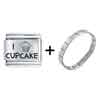  Food  I Love Cupcake Laser  Italian  Charm Bracelets  ... 