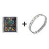 Stained Glass Window Saints  Mega   Italian   Charm  Bracelet