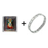 Jesus Mary And Joseph Italian Charm  Bracelet 