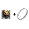 Angel Face  Mega   Italian  Charm Bracelet
