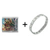 Flower Painting  Mega   Italian  Charm Bracelet