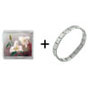 Pair Of Flowers  Mega   Italian   Charm  Bracelet