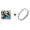 Angel Gabriel  Mega   Italian  Charm Bracelet