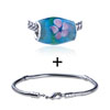Pink Blossom Flower Bracelet Combination
