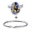  Gold  Foil Brown Crisscross Line And Blue Dots Translucent  ... 