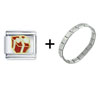 Christmas  Present   Italian   Charm  Bracelet