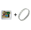 Hula Girl Italian Charm Bracelet FBT_P139_PG_I01_STARTER