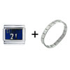 Nba Garnett #21 Combination Italian Charm Bracelet