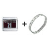  Nhl  Forsberg #21 Italian Charm Bracelet