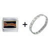  Oregon   State  Beavers Italian Charm Bracelet