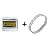 Csu Sacramento Combination Italian Charm Bracelet
