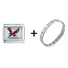 Eastern  Washington  University Italian Charm Bracelet