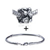 Abstract Geometry Pattern  European   Bead  Bracelet Combination