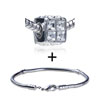 Square Shaped Crystal Window Pattern European Bead Bracelet Combination