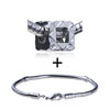 Hollow Geometry European  Bead  Bracelet Combination