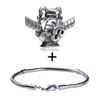 Horn Flower Vase European  Bead  Bracelet Combination