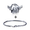 Exotic Wadded Jacket Pattern European Bead Bracelet  ... 