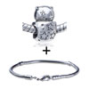 Lovely Space  Bear  Pattern European Bead Bracelet Combination