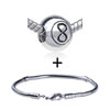 Round Shaped Chic Number Eight Pattern European Bead Bracelet  ... 