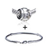 Baguette Shaped Exotic Fire Stove Pattern European Bead Bracelet Combination