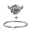 Delicate Worm Drum Shaped Pattern European Bead Bracelet  ... 