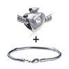 Crystal In Strawberry European  Bead   Bracelet  Combination