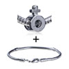 Elegant Female Sign Pattern European Bead Bracelet Combination