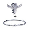 Simple &amp; Elegant Key Pattern European Bead Bracelet  ... 