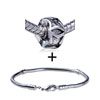 Sparkling &amp; Elegant Star Pattern  European   Bead  Bracelet  ... 