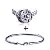 Turtle Shell With  Crystal  Pattern European Bead Bracelet  ... 