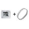  Virgo  Horoscope Symbol Italian Charm Bracelet