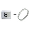  Taurus  Horoscope Symbol Italian Charm Bracelet