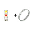 Blonde In Red And White Multilink Italian Charm  Bracelet 