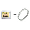 Find True  Love   Italian  Charm Bracelet