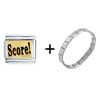  Black  Score! Italian Charm  Bracelet 