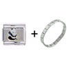 Panda Mom And Baby  Hand   Painted  Italian Charm Bracelets  ... 